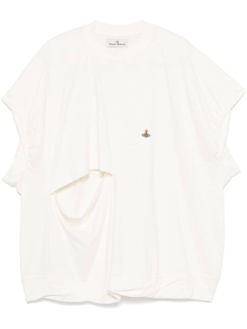 Vivienne Westwood Twisted Sleeveless Dolly T-shirt - White von Vivienne Westwood