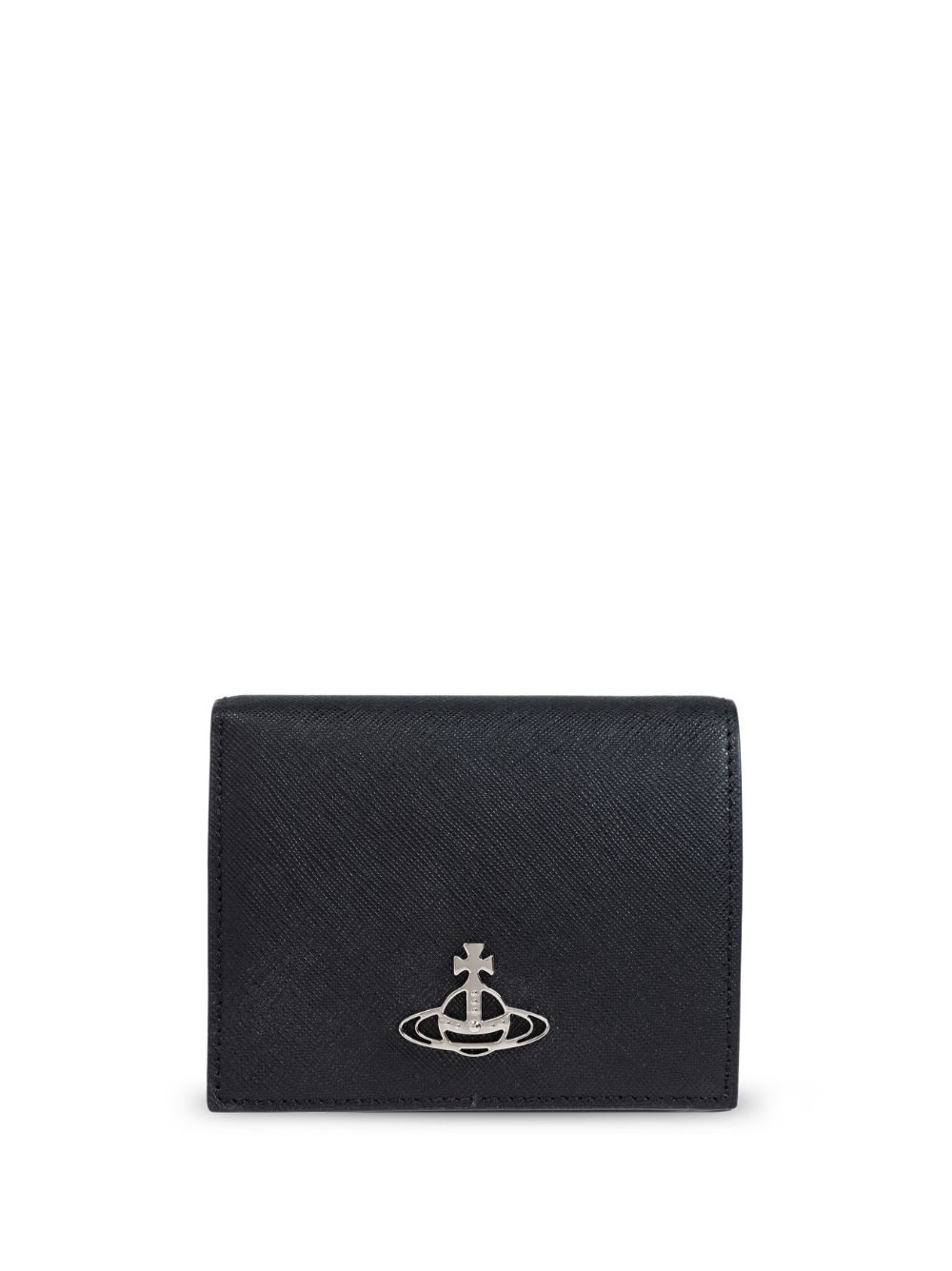 Vivienne Westwood bi-fold logo plaque wallet - Black von Vivienne Westwood