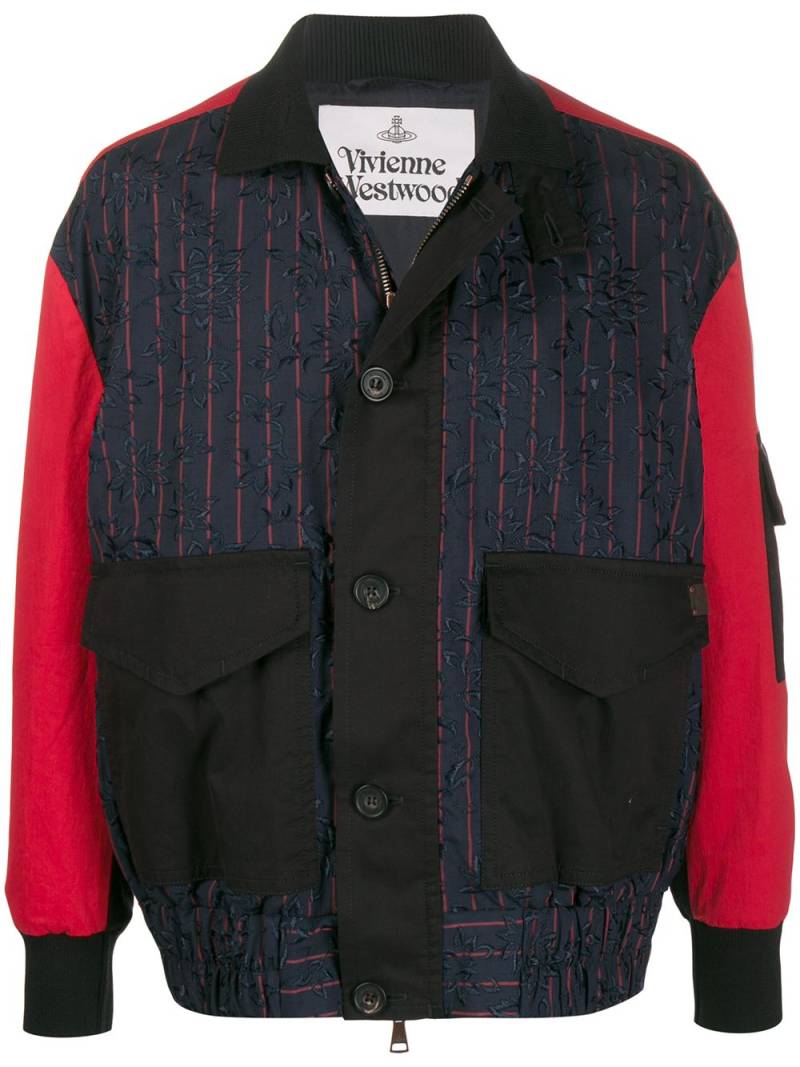 Vivienne Westwood contrast sleeve jacket - Black von Vivienne Westwood