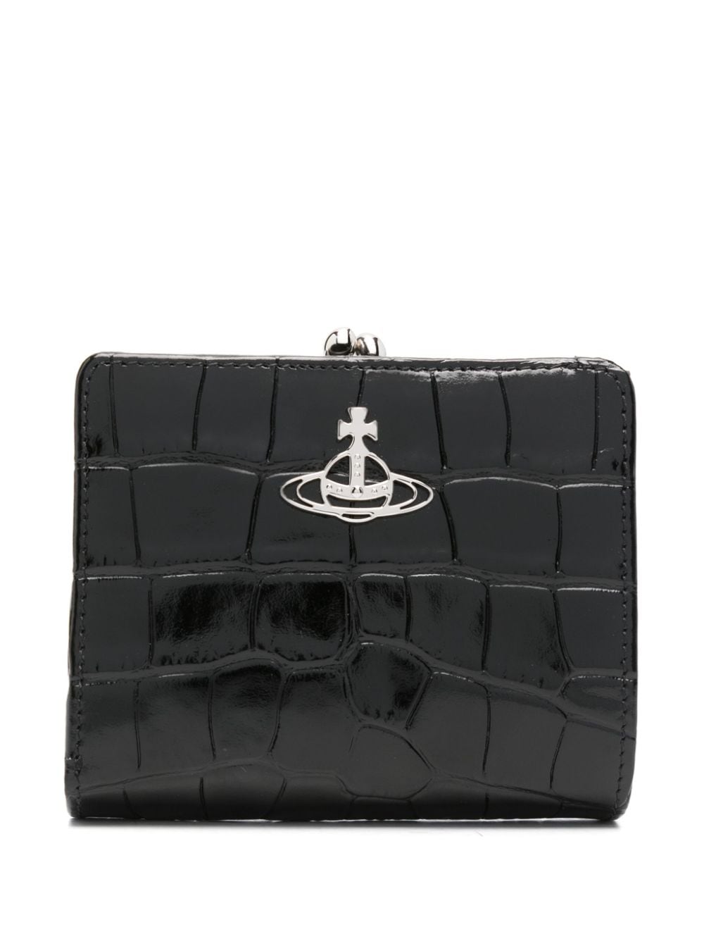 Vivienne Westwood crocodile-embossed wallet - Black von Vivienne Westwood