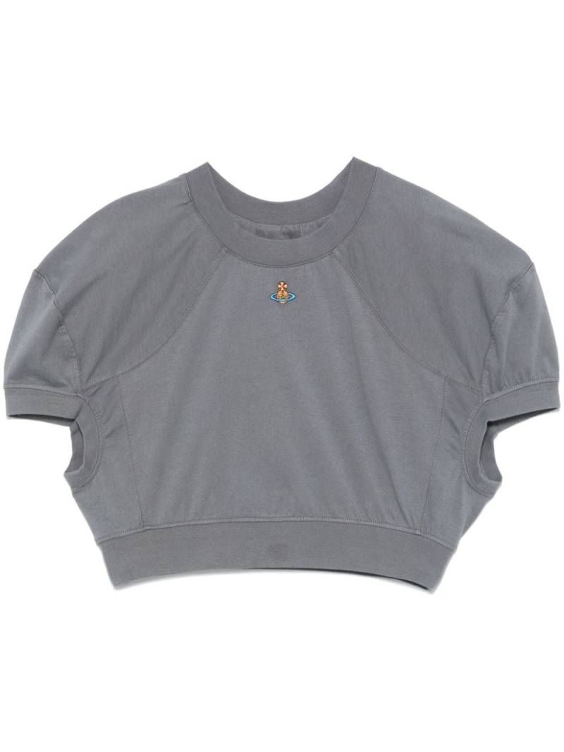 Vivienne Westwood cropped Football T-shirt - Grey von Vivienne Westwood