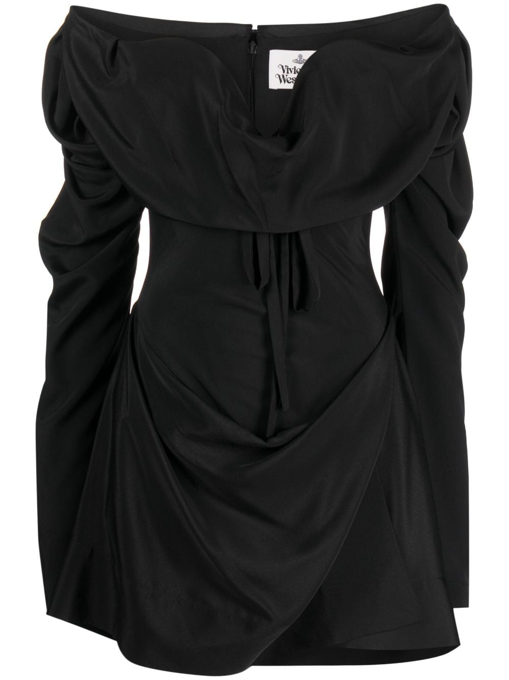 Vivienne Westwood draped corset minidress - Black von Vivienne Westwood