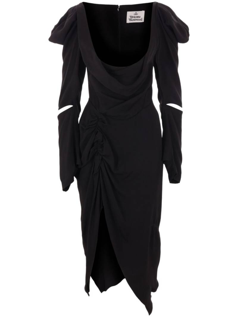 Vivienne Westwood draped dress - Black von Vivienne Westwood