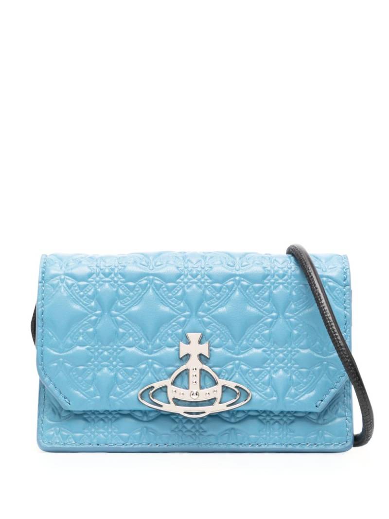 Vivienne Westwood embossed-leather wallet - Blue von Vivienne Westwood