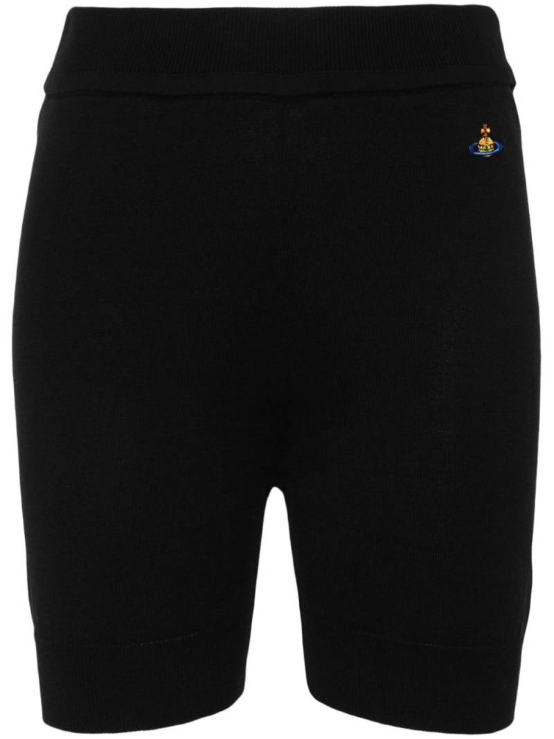 Vivienne Westwood embroidered-logo knitted shorts - Black von Vivienne Westwood