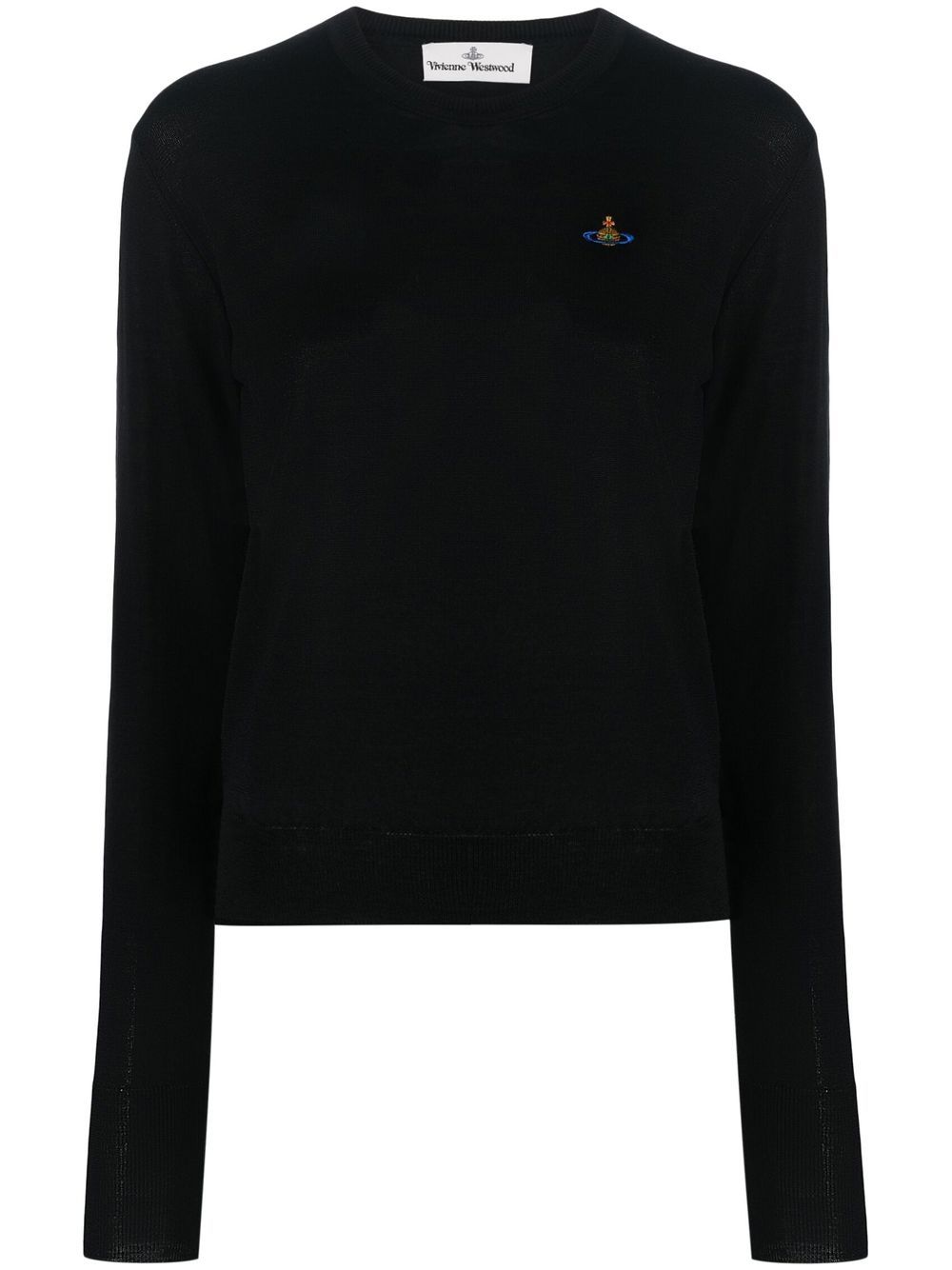 Vivienne Westwood embroidered-motif long-sleeve top - Black von Vivienne Westwood