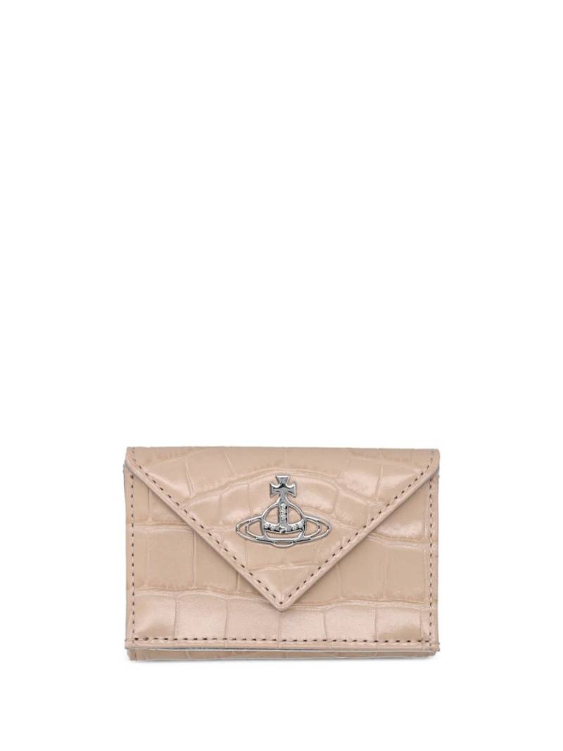 Vivienne Westwood envelope leather wallet - Neutrals von Vivienne Westwood