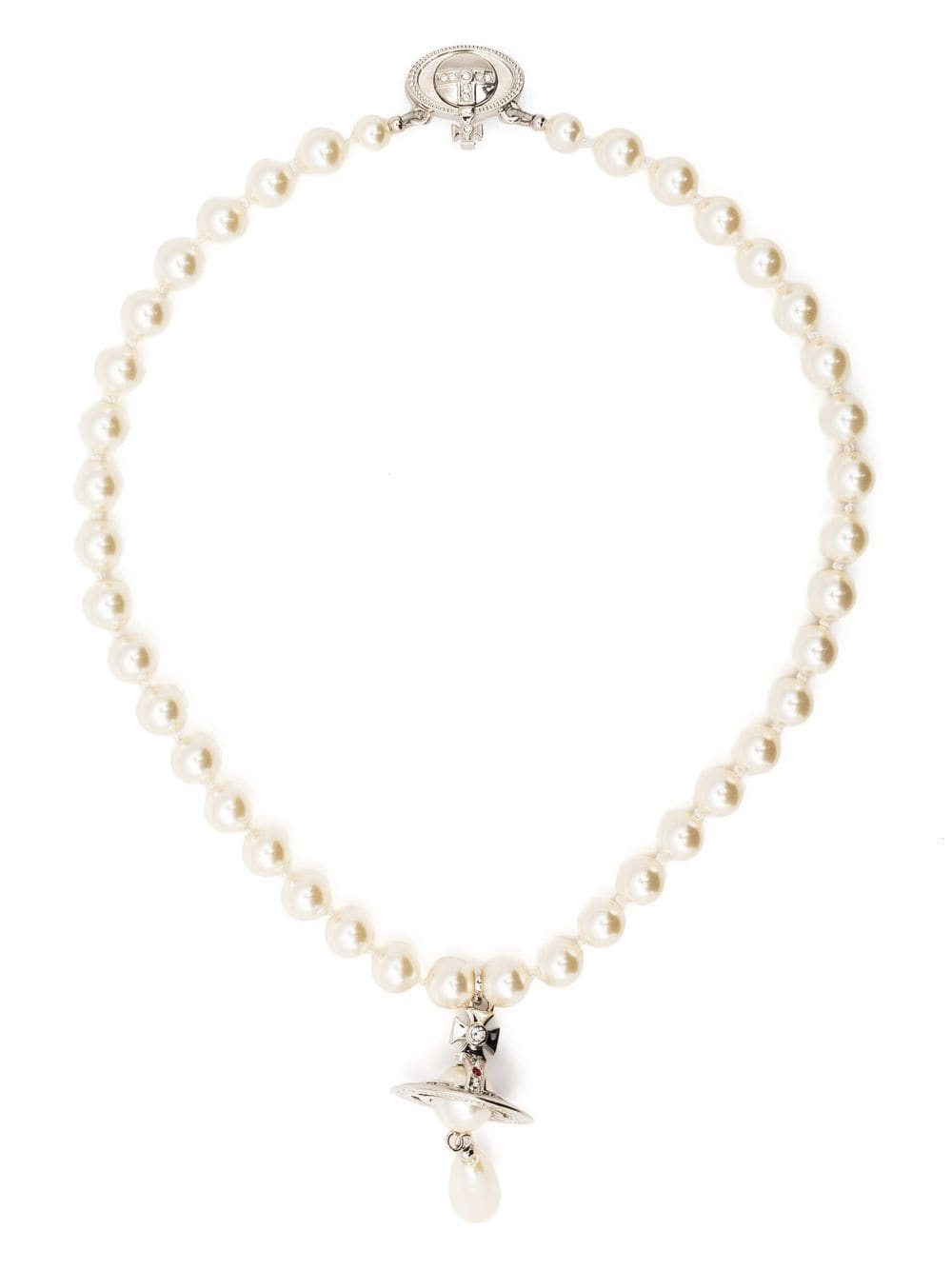 Vivienne Westwood faux-pearl drop choker - White von Vivienne Westwood