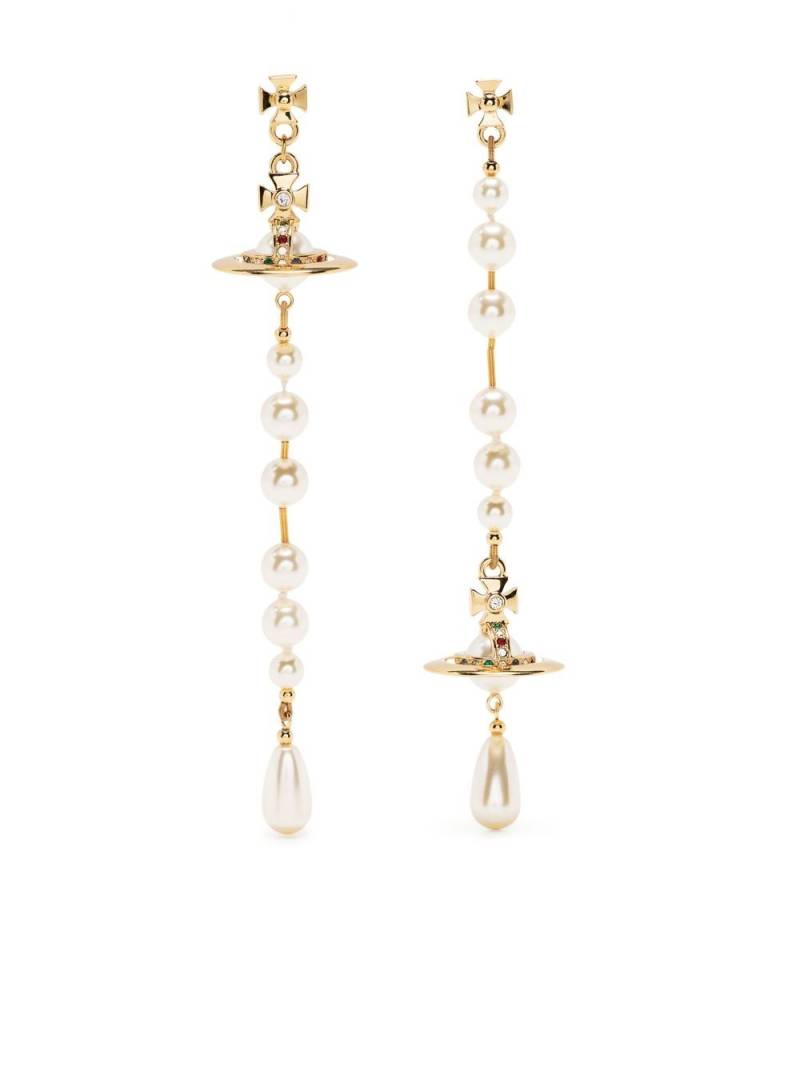 Vivienne Westwood faux-pearl drop earrings - Gold von Vivienne Westwood