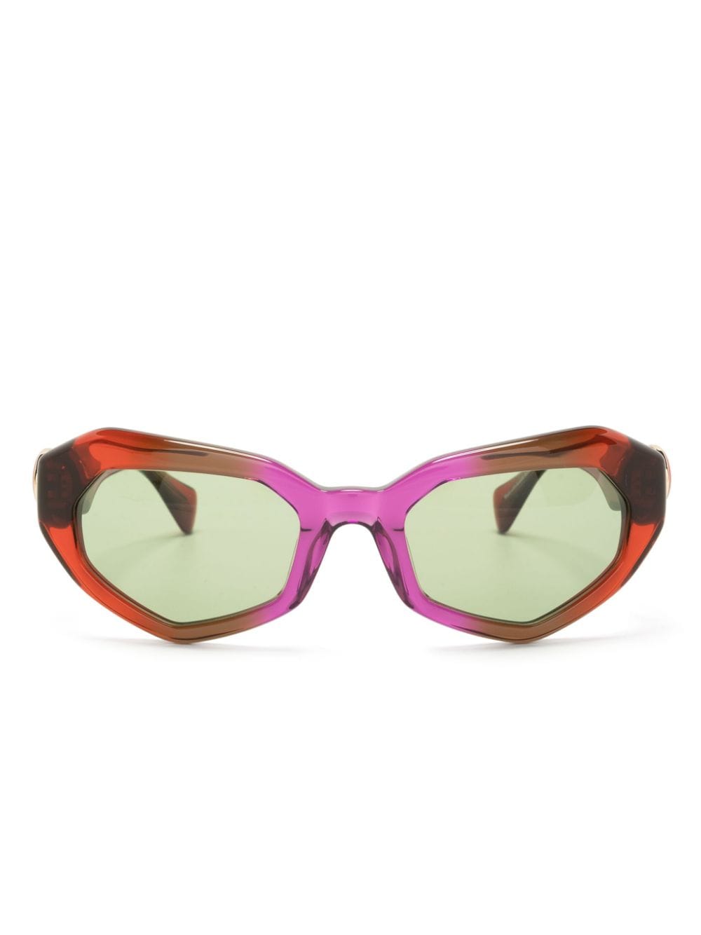 Vivienne Westwood gradient angular-frame sunglasses - Red von Vivienne Westwood