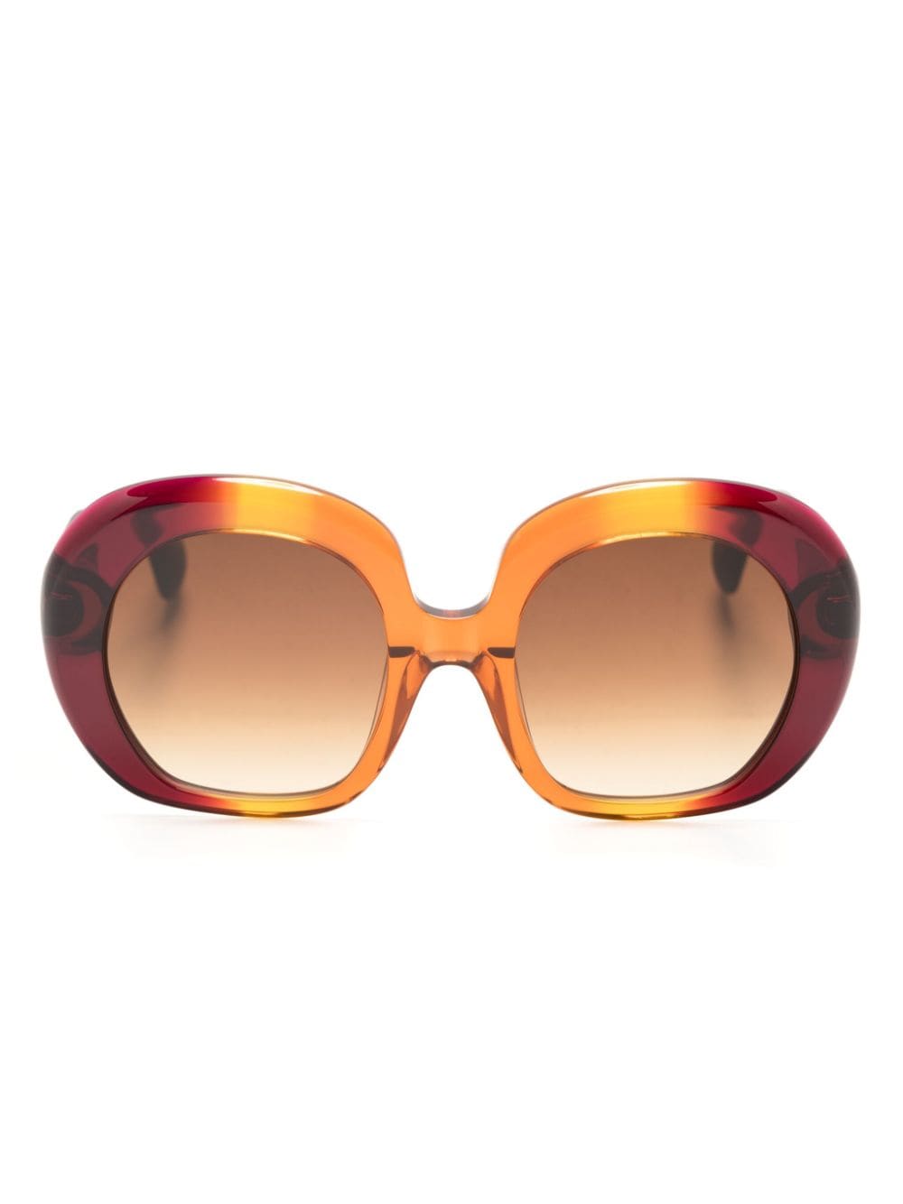 Vivienne Westwood gradient round-frame sunglasses - Purple von Vivienne Westwood