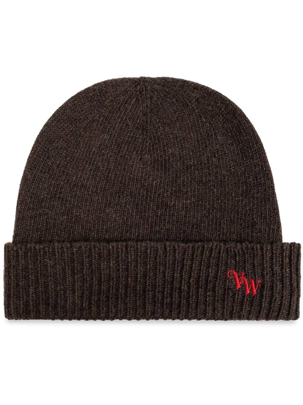 Vivienne Westwood logo-embroidered cashmere beanie - Brown von Vivienne Westwood