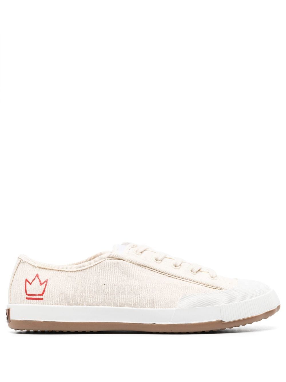 Vivienne Westwood logo-print low-top sneakers - Neutrals von Vivienne Westwood