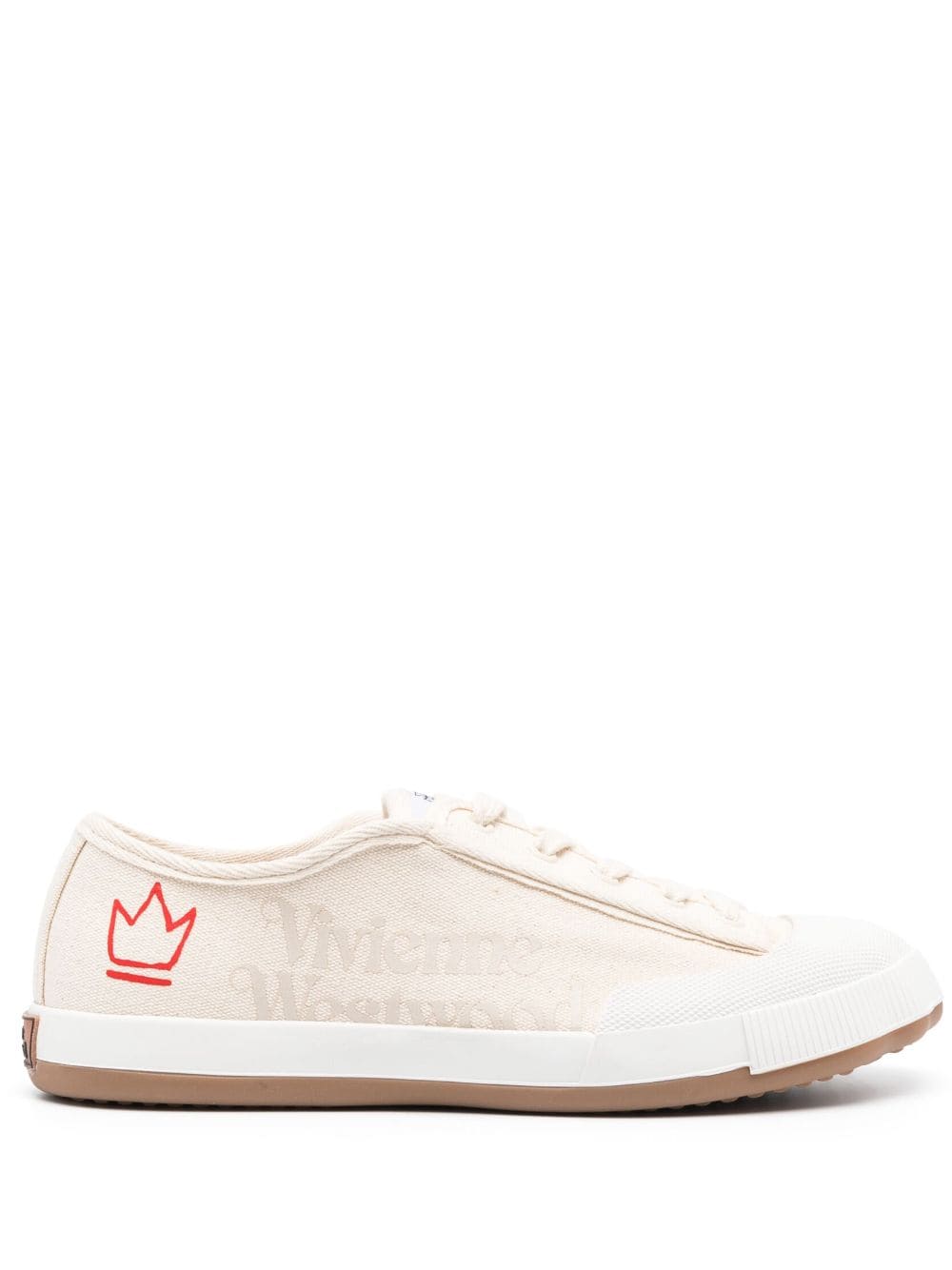 Vivienne Westwood logo-print low-top sneakers - Neutrals von Vivienne Westwood