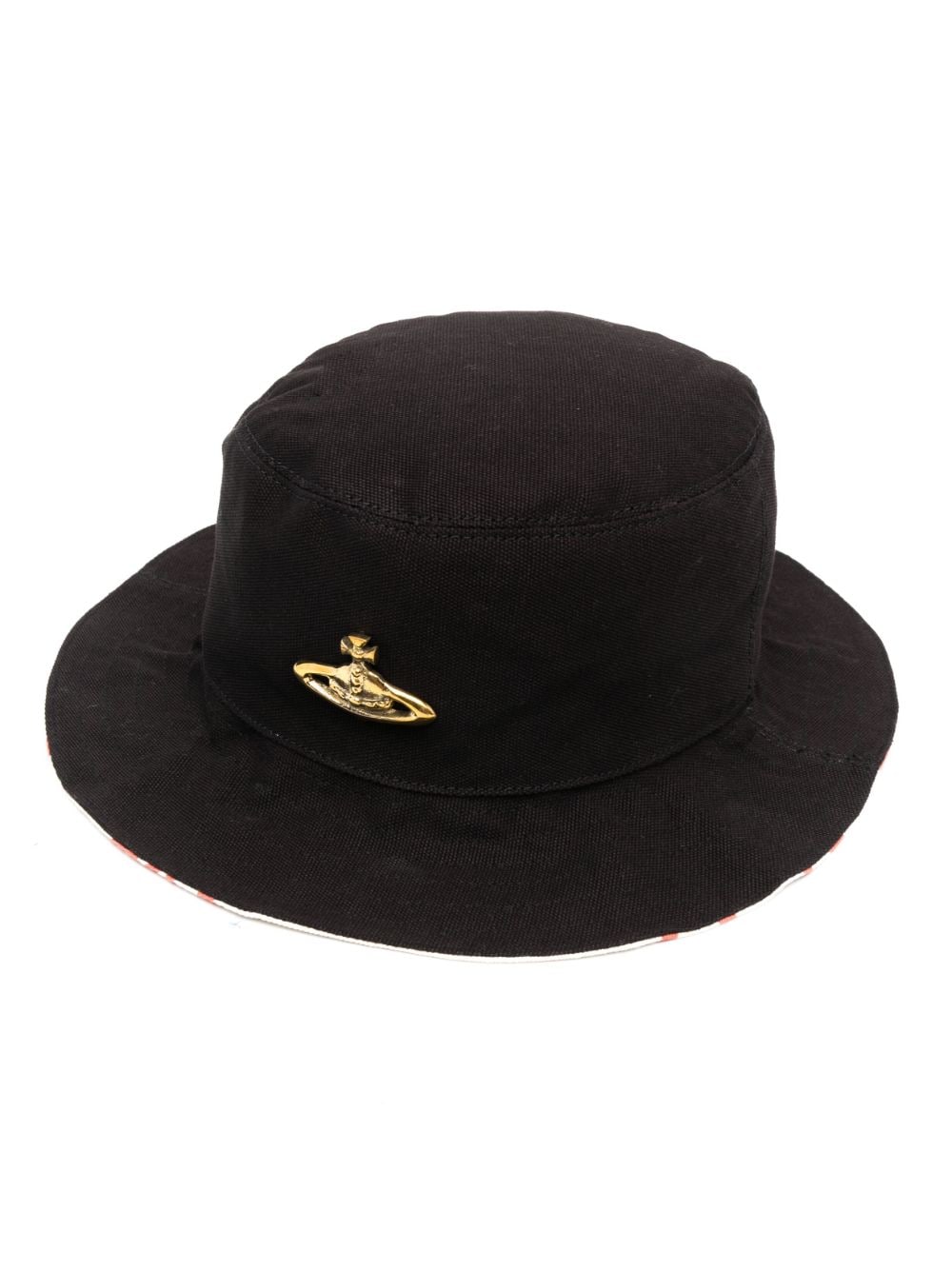 Vivienne Westwood logo-print reversible bucket hat - Black von Vivienne Westwood