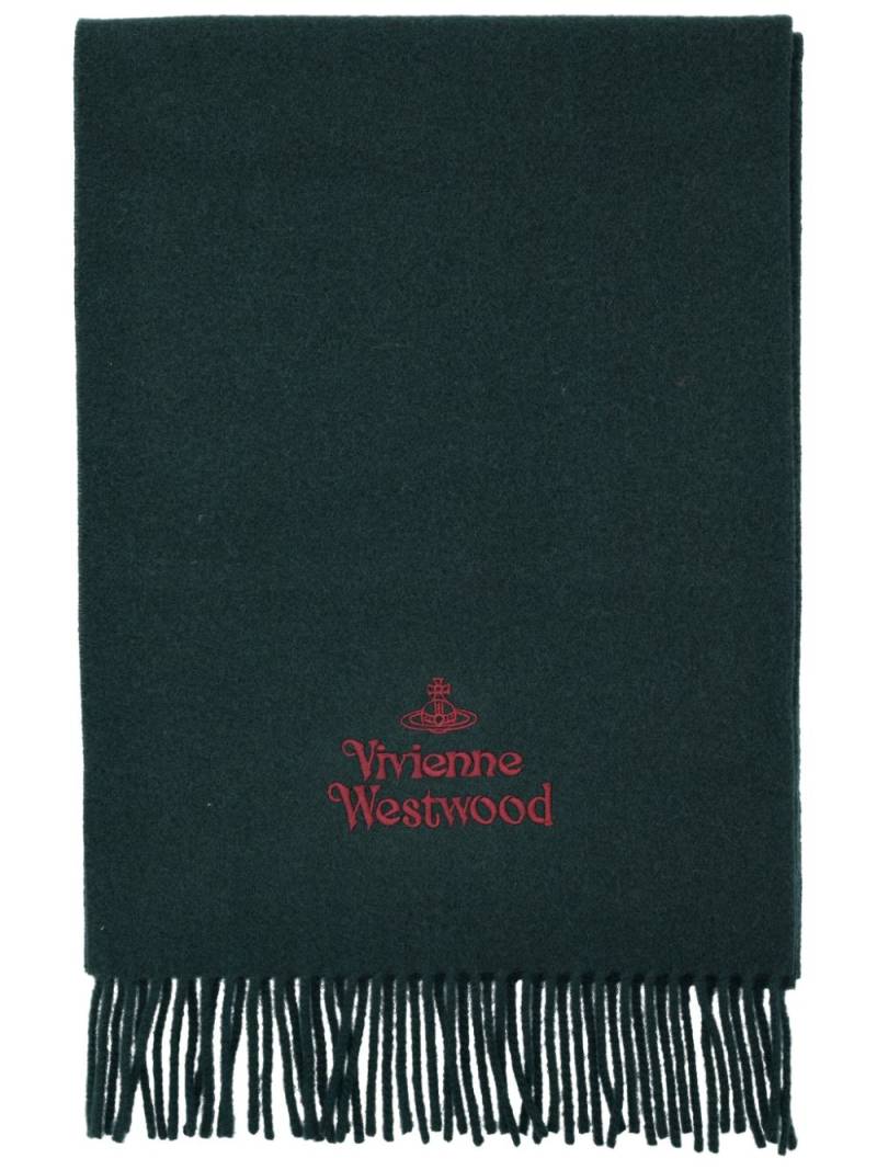 Vivienne Westwood logo scarf - Green von Vivienne Westwood