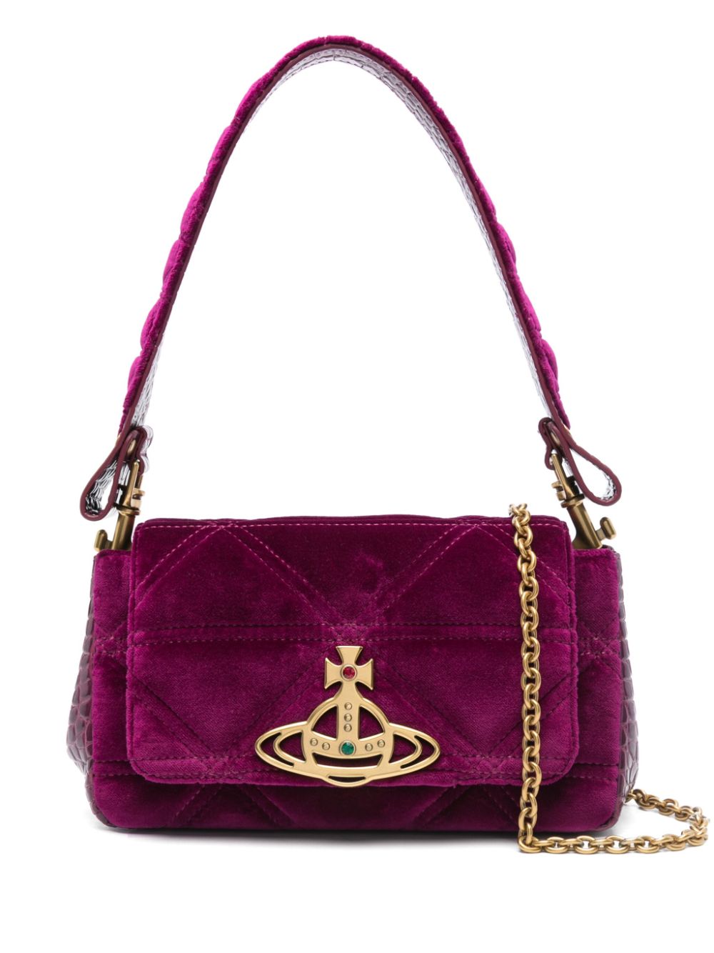 Vivienne Westwood medium Hazel shoulder bag - Purple von Vivienne Westwood