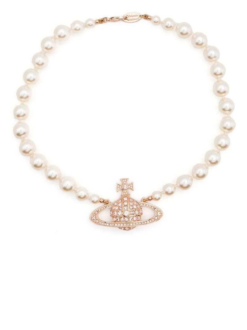 Vivienne Westwood orb charm necklace - White von Vivienne Westwood