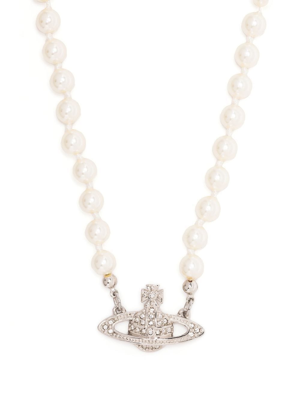 Vivienne Westwood orb-pendant pearl necklace - Neutrals von Vivienne Westwood