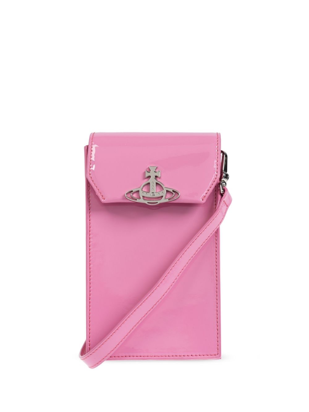 Vivienne Westwood patent-finish phone bag - Pink von Vivienne Westwood