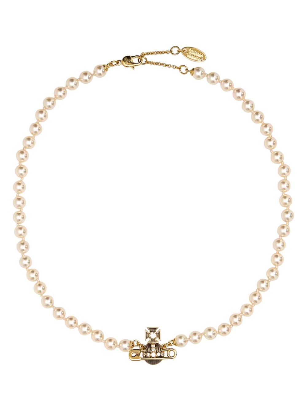 Vivienne Westwood pearl-embellished necklace - Gold von Vivienne Westwood