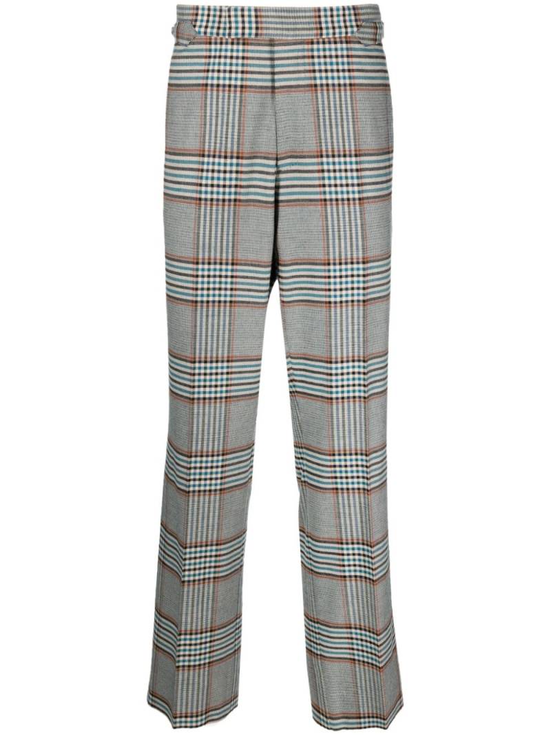 Vivienne Westwood plaid-check pattern straight-leg trousers - Blue von Vivienne Westwood