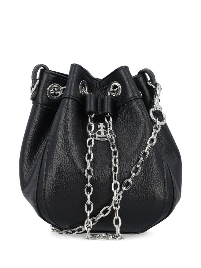 Vivienne Westwood small Chrissy bucket bag - Black von Vivienne Westwood