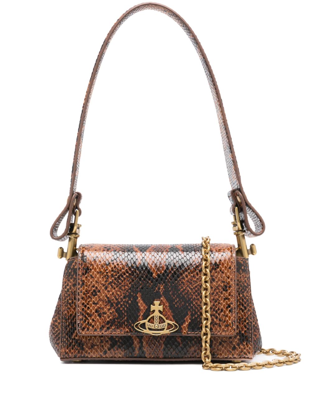 Vivienne Westwood small Hazel shoulder bag - Brown von Vivienne Westwood