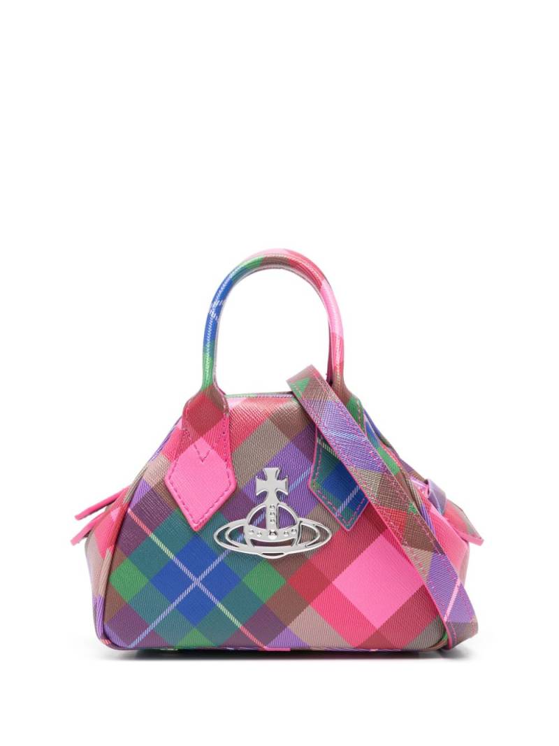 Vivienne Westwood small Yasmine leather tote bag - Pink von Vivienne Westwood