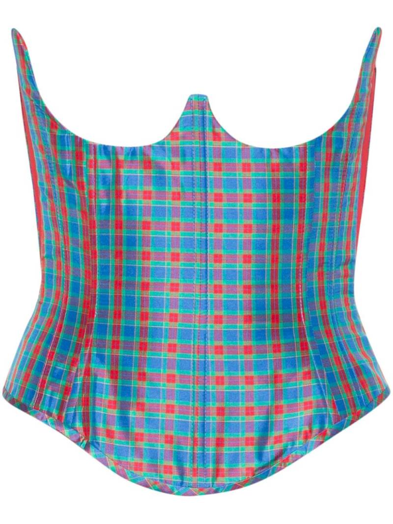 Vivienne Westwood strapless corset top - Blue von Vivienne Westwood