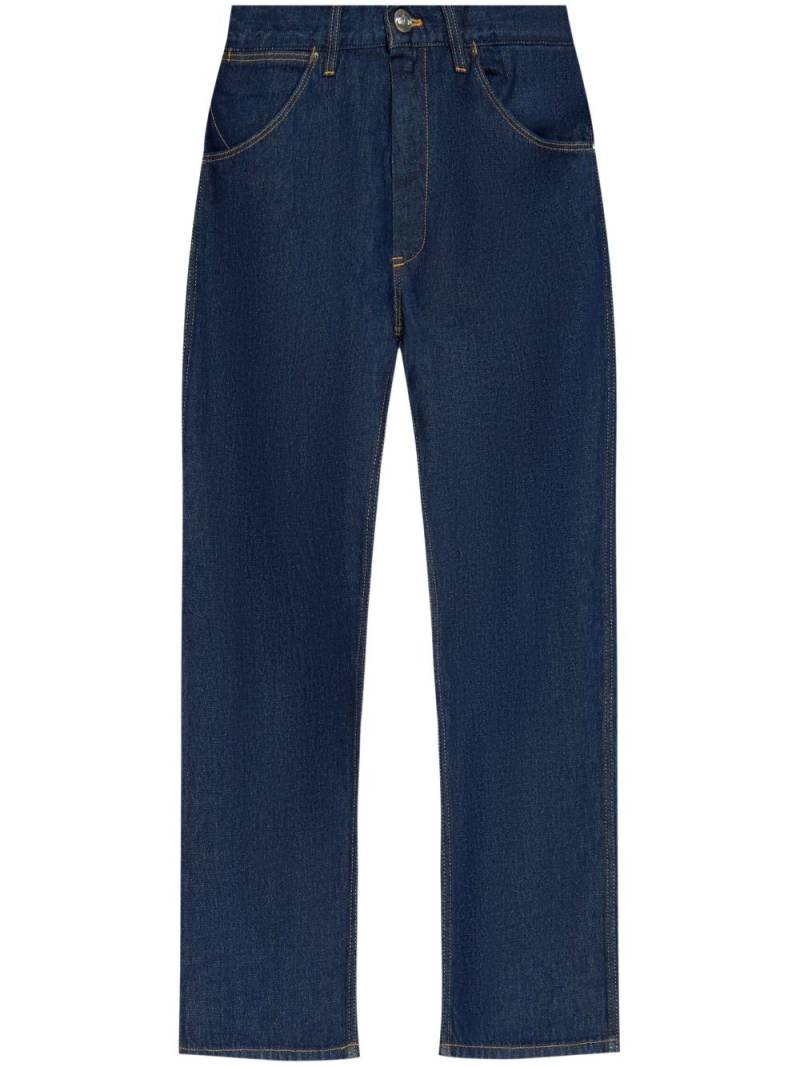 Vivienne Westwood tapered jeans with logo print - Blue von Vivienne Westwood