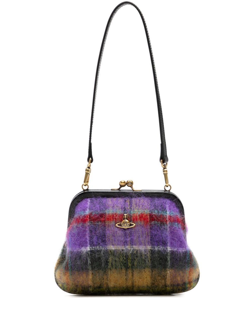 Vivienne Westwood tartan Vivienne's clutch bag - Purple von Vivienne Westwood