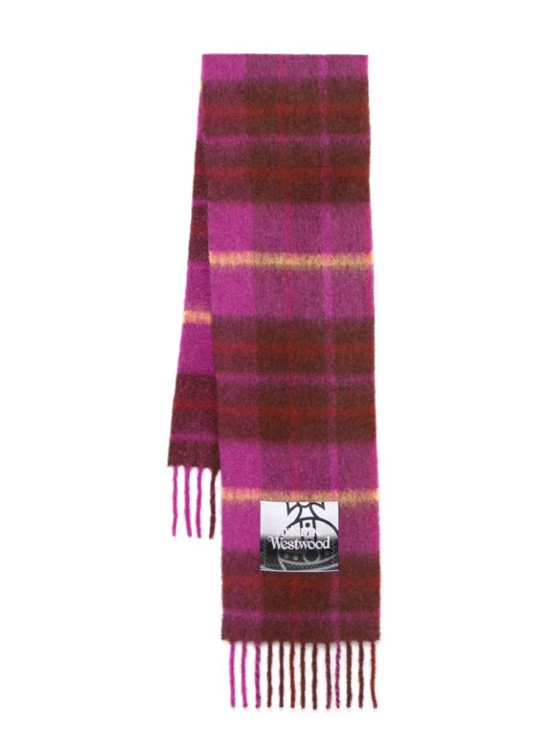 Vivienne Westwood tartan scarf - Purple von Vivienne Westwood