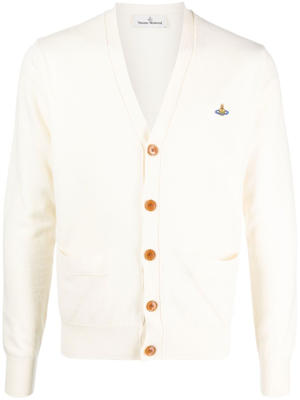 Vivienne Westwood wool button-up cardigan - Neutrals von Vivienne Westwood