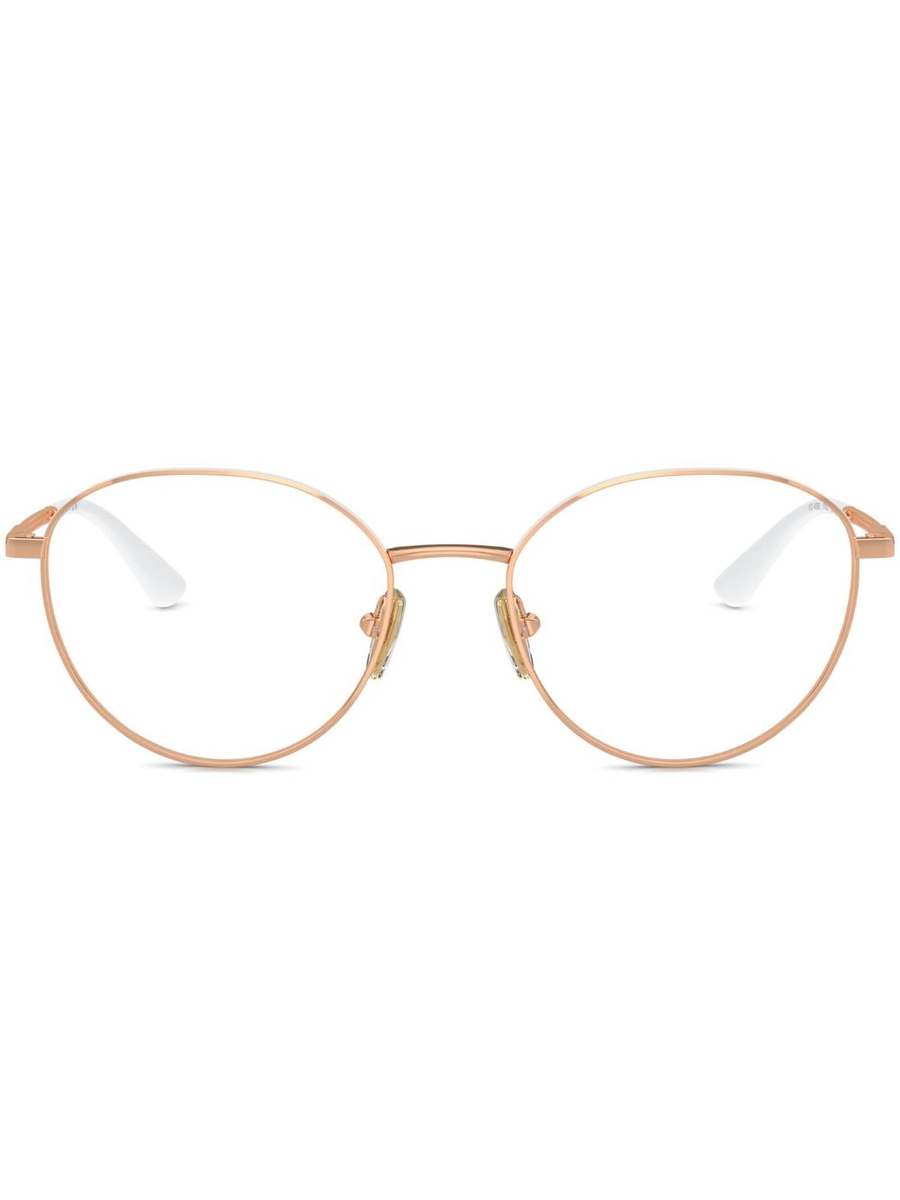 Vogue Eyewear logo-engraved round-frame glasses - Gold von Vogue Eyewear