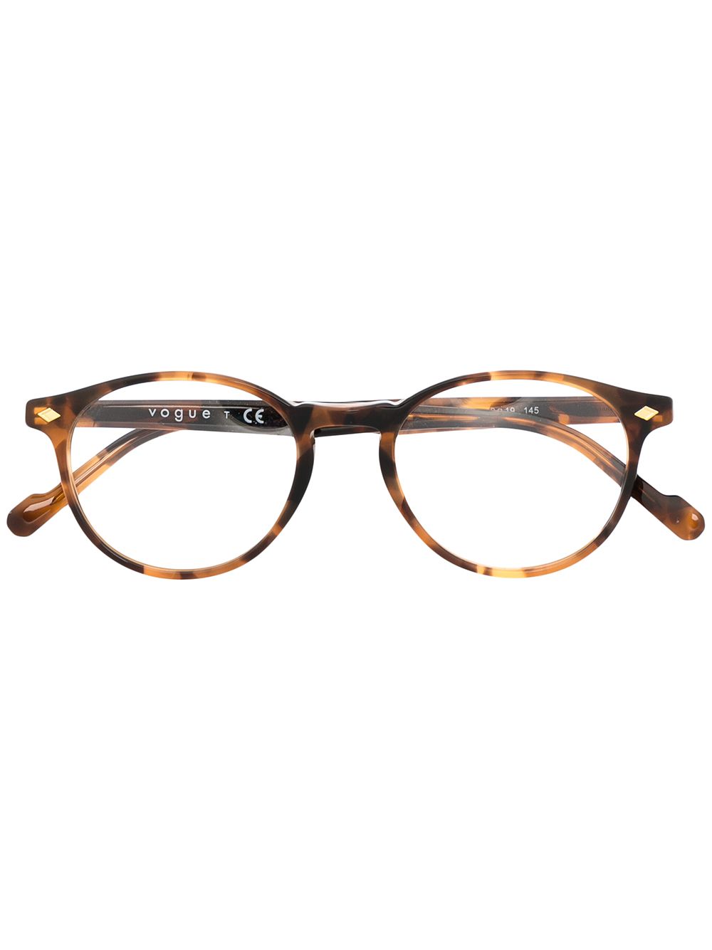 Vogue Eyewear round tortoiseshell glasses - Brown von Vogue Eyewear