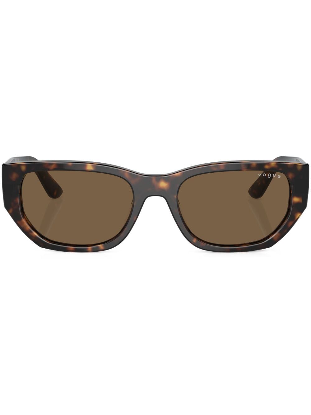 Vogue Eyewear tortoiseshell-effect rectangle-frame sunglasses - Brown von Vogue Eyewear