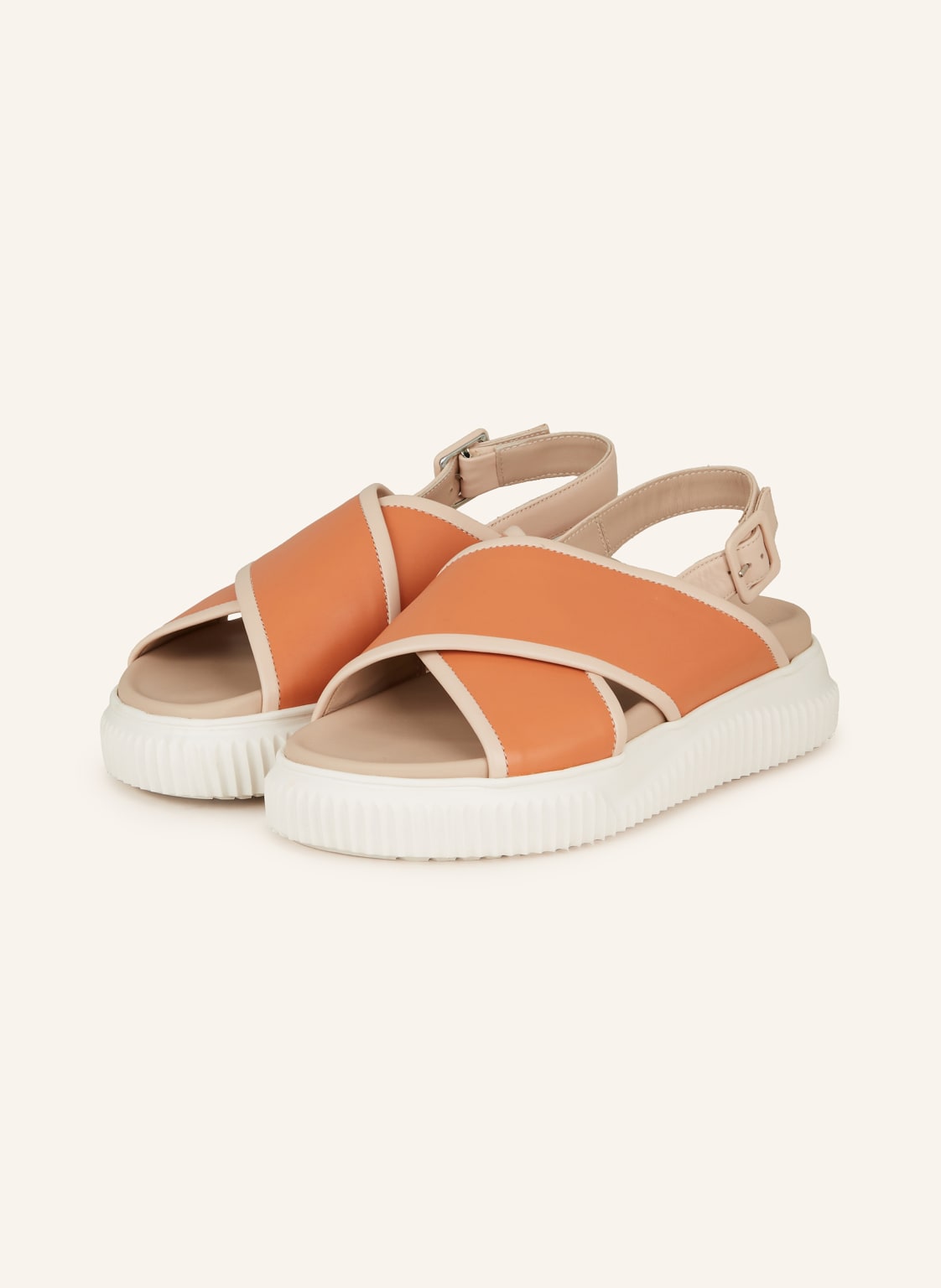 Voile Blanche Plateau-Sandalen Lisa beige Voile Blanche Plateau-Sandalen Lisa beige von Voile blanche