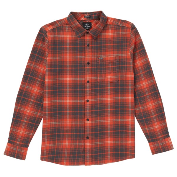 Volcom - Caden Plaid L/S - Hemd Gr L;M;S;XL braun;braun/rot;türkis von Volcom