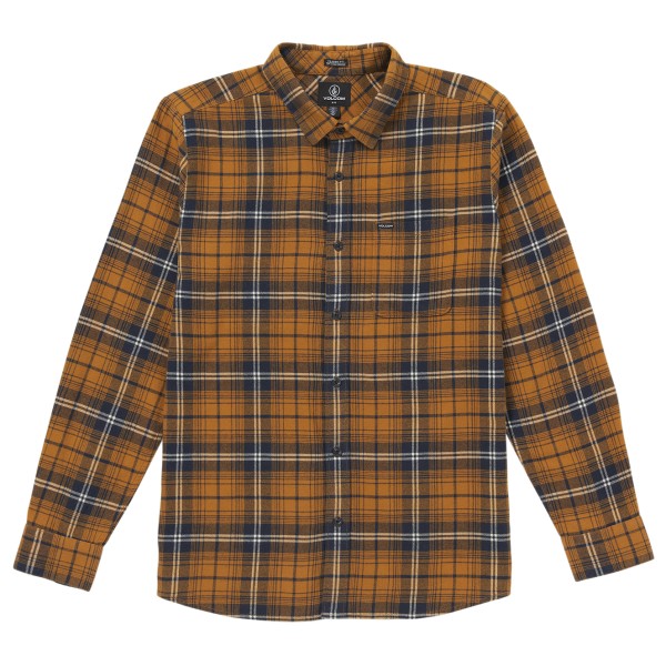 Volcom - Caden Plaid L/S - Hemd Gr L braun von Volcom