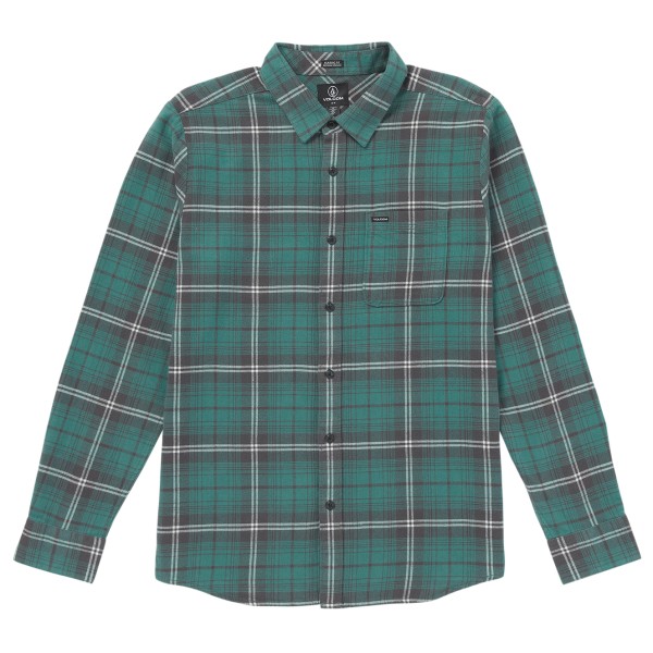 Volcom - Caden Plaid L/S - Hemd Gr L türkis von Volcom