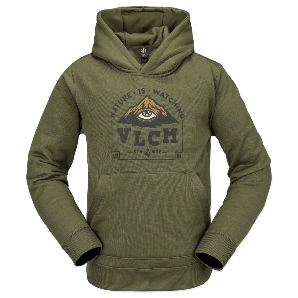 Volcom - Kid's Hydro Fleece Hoodie - Fleecepullover Gr L oliv von Volcom