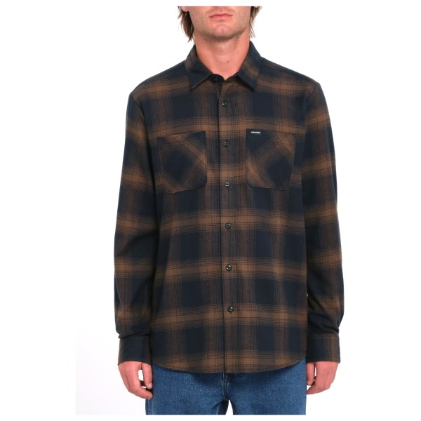 Volcom - Netastone Flannel L/S - Hemd Gr M schwarz von Volcom