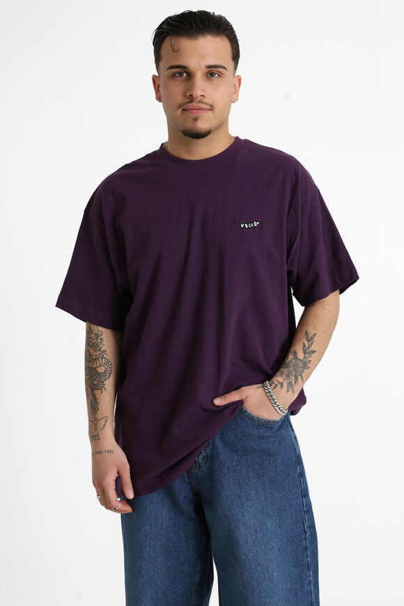 Volcom Pistol Stone Oversize T-Shirt | Grape Royale | Herren  | L von Volcom