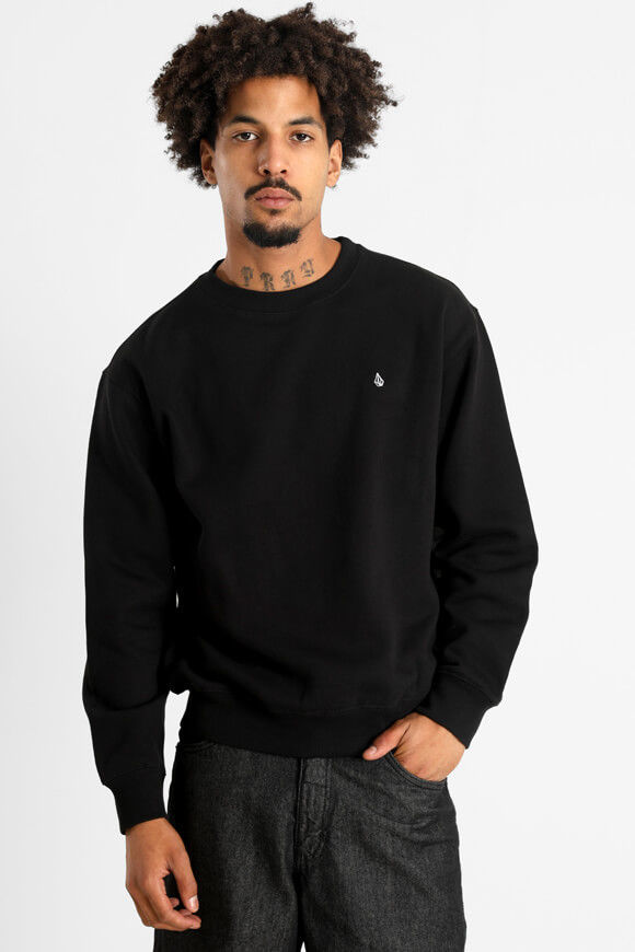 Volcom Single Stone Sweatshirt | Black | Herren  | L von Volcom