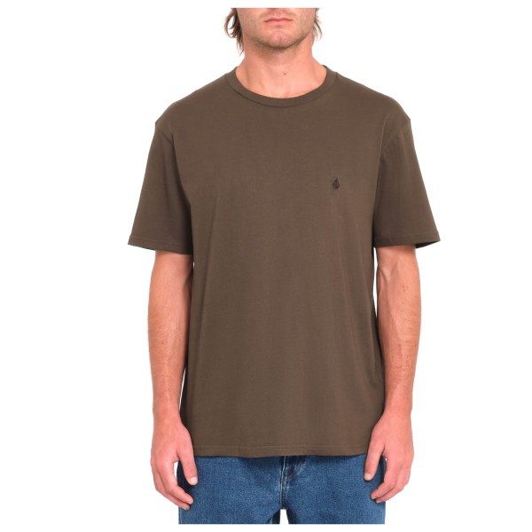 Volcom - Stone Blanks Basic S/S - T-Shirt Gr L braun von Volcom