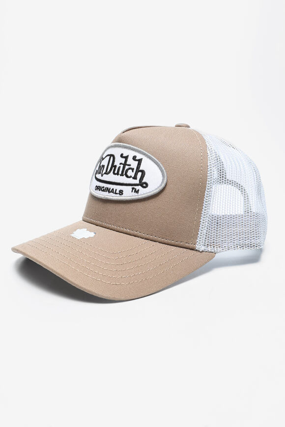 Von Dutch Boston Trucker Cap / Snapback | Mocha + White | Herren  | Einheitsgroesse von Von Dutch