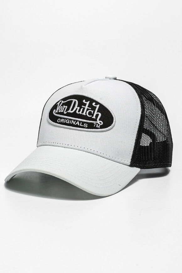 Von Dutch Boston Trucker Cap / Snapback | White + Black | Herren  | Einheitsgroesse von Von Dutch