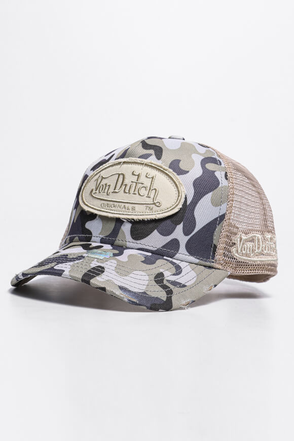 Von Dutch Kalmar Trucker Cap / Snapback | Camouflage + Sand | Damen  | Einheitsgroesse von Von Dutch