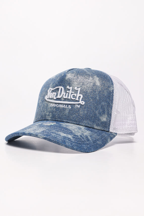 Von Dutch Newark Trucker Cap / Snapback | Denim Blue + White | Herren  | Einheitsgroesse von Von Dutch